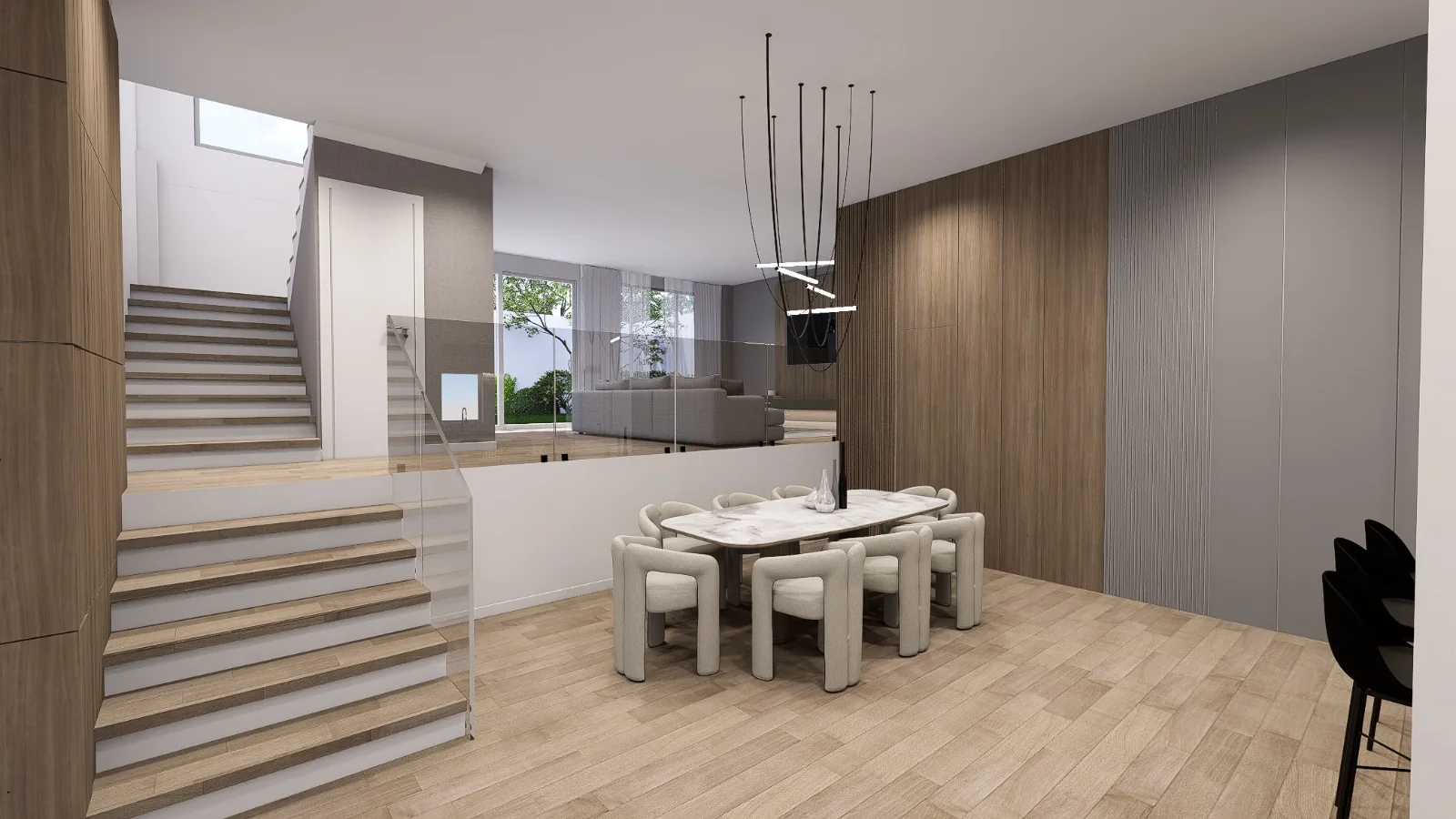Comedor · Envolvente en madera