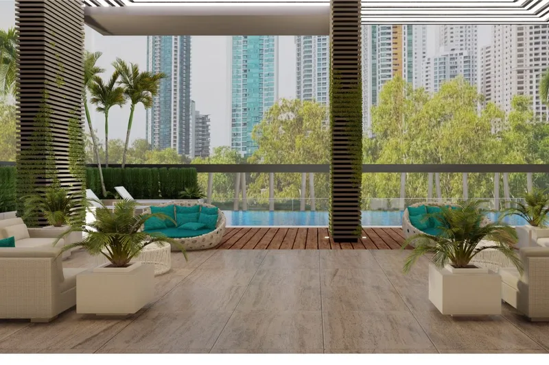 Render del proyecto Sky Parc, apartamentos en Costa del Este