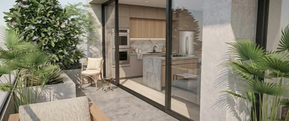 Cocina abierta con isla