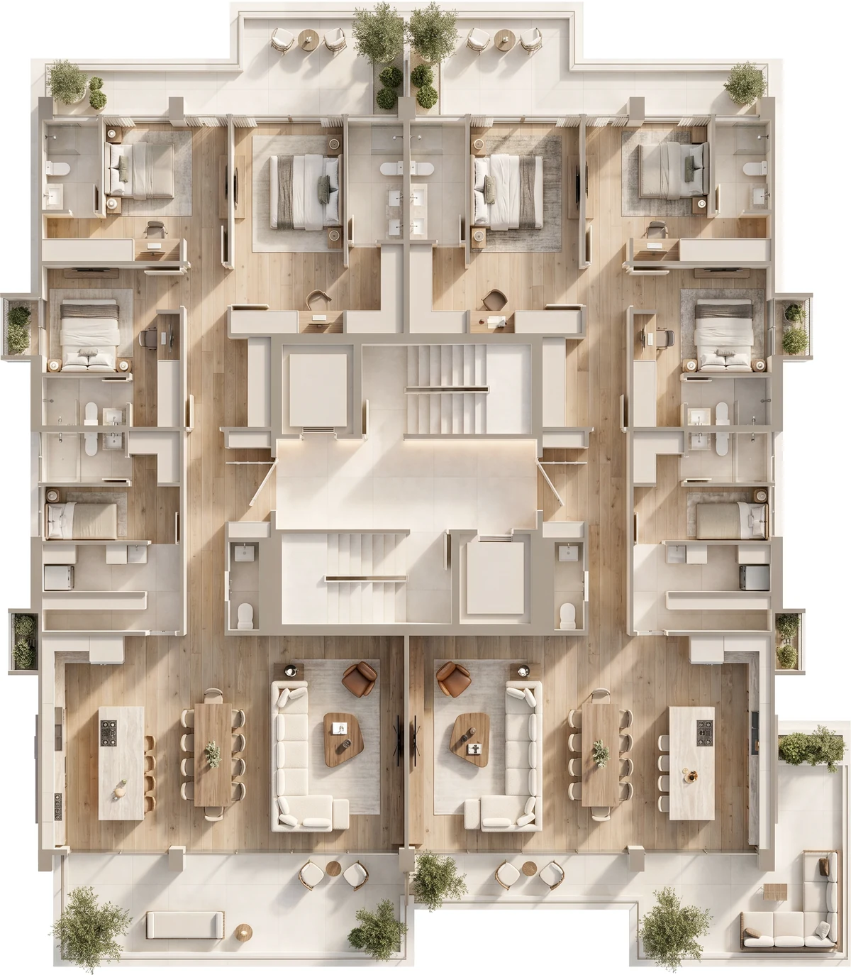 Planta del nivel · Modelo B de TR33 at Amador